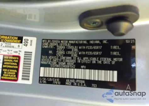 2022 Toyota Sienna Xle from USA, damaged, VIN 5TDYRKEC5NS081542